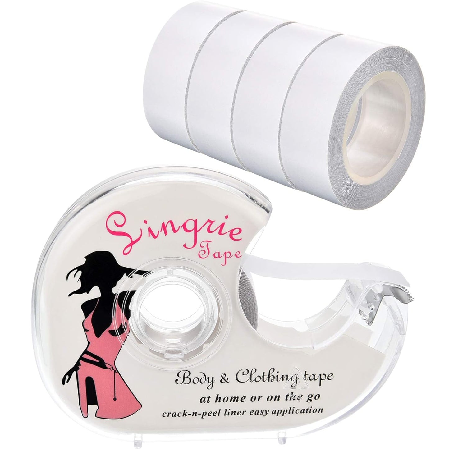 Double Sided Clothing Tape with Dispenser 82 Feet