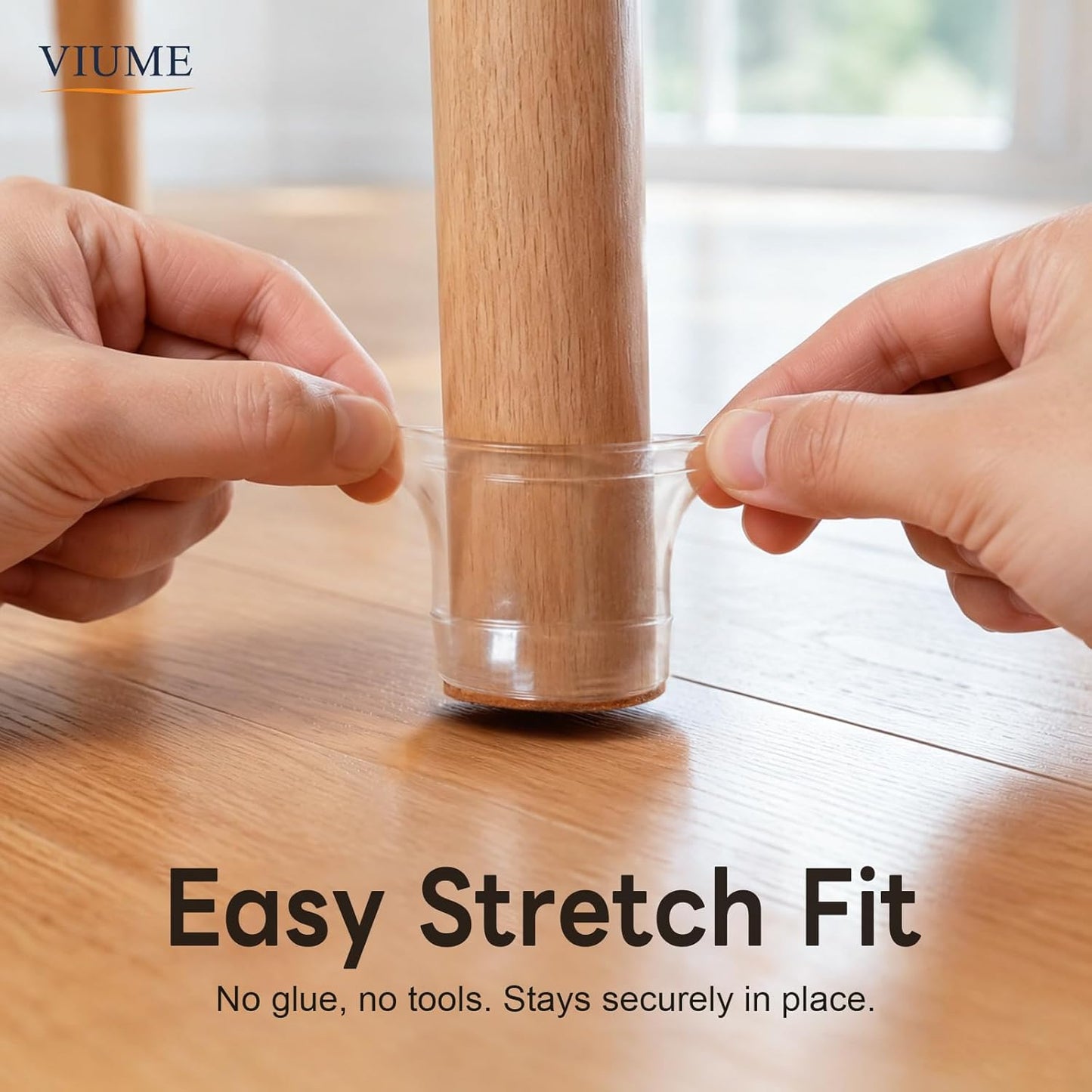 15 Pcs Chair Leg Floor Protectors for Hardwood Floors Silicone Covers