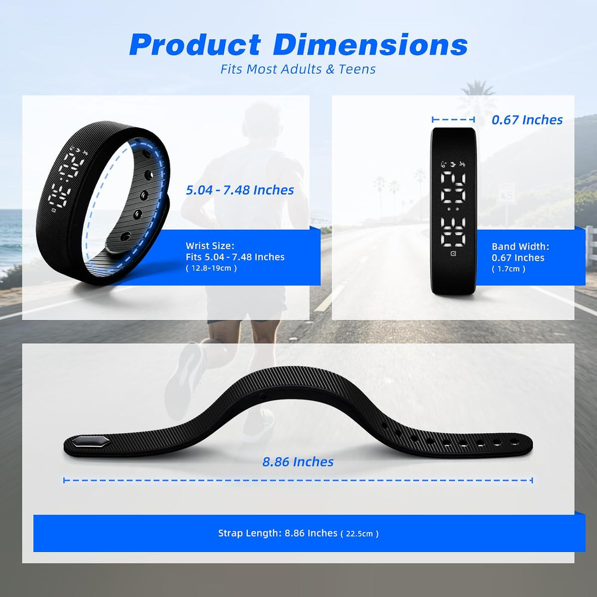 Silent Vibration Alarm Clock - Wrist-Worn Wake-Up Device