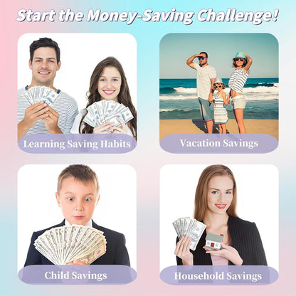 100 Days Money Saving Challenge Coin Envelope Budget Book, Good Habit of Saving Money
