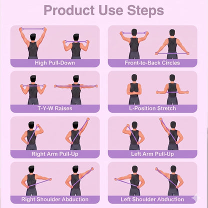 Women's Silicone Figure 8 Resistance Bands - Adjustable Intensity