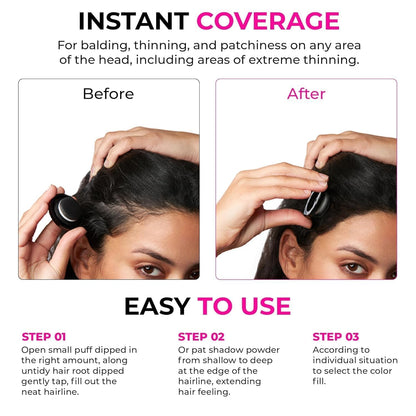 New Root Cover Up Hairline Shadow Powder,Root Touch Up Hair Powder Quickly Conceals Hair Loss