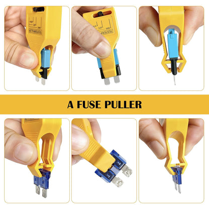 Fuse Tester for 12V 24V Automotive ATO/ATC/ATM Mini Standard Maxi Blade Fuses with LED Indicator