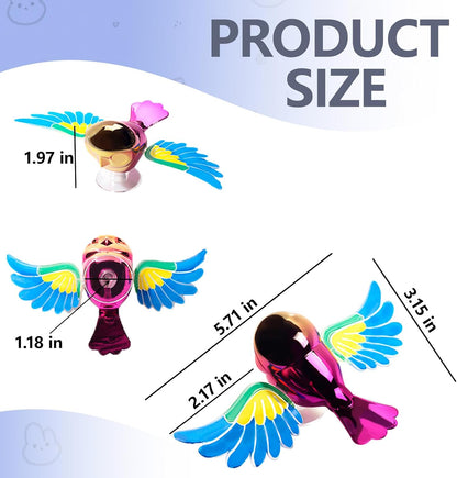 2Pcs Bionic Flying Bird, Funny and Cute Car Decoration, Wings Swing with Wind