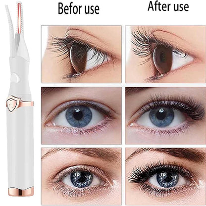 Heated Eyelash Curler, Mini Electric Eyelash Curler