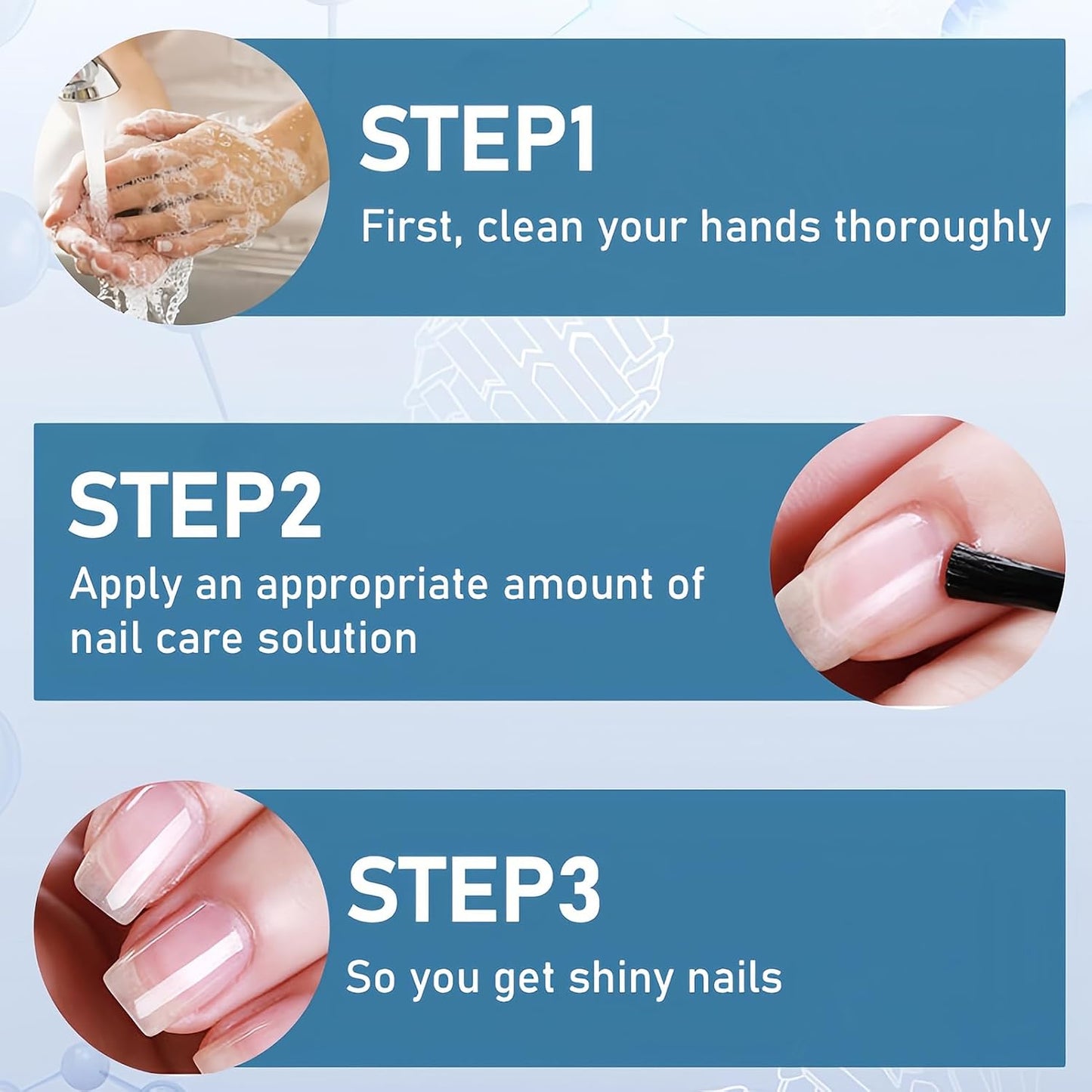 3 Days Nail Care Polish, Keratin Amino Acid Nail Oil, Moisturizing Clear Nail Care Gloss