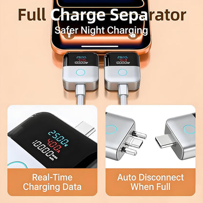 140W Smart Auto Stop Charging Adapter, Type C Fast Charger with LCD Display
