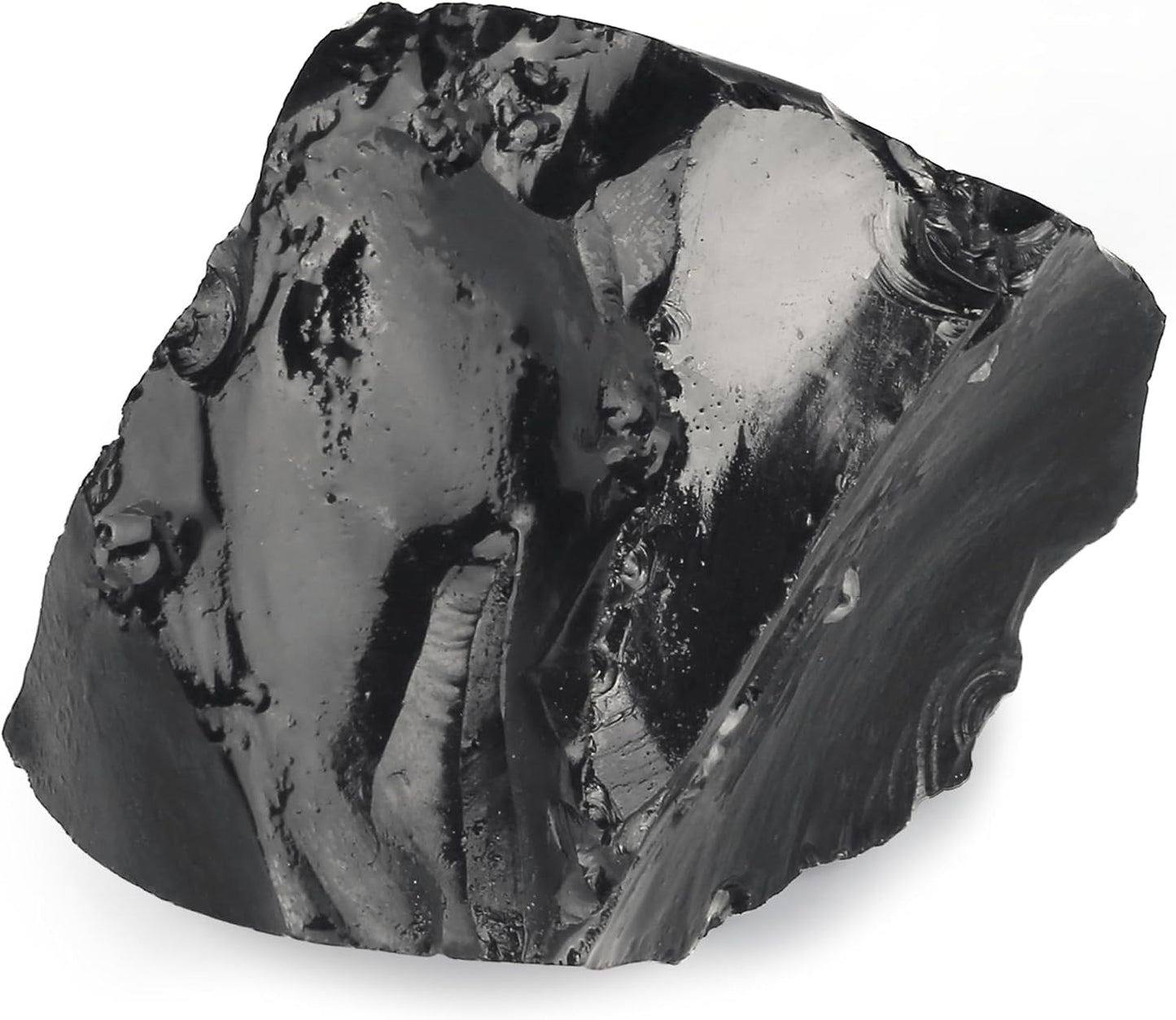 2PCS Obsidian Natural Healing Crystals Raw Rough Stones
