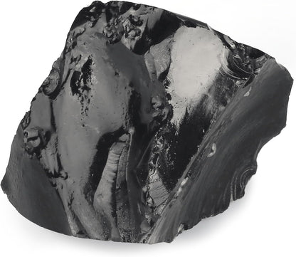 2PCS Obsidian Natural Healing Crystals Raw Rough Stones