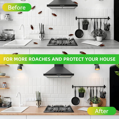 16Pcs Cockroach Gel Bait Traps Pet Safe Roach Repeller Indoor Outdoor