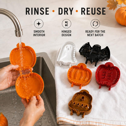 3-Pack Halloween Hand Pie Molds Set
