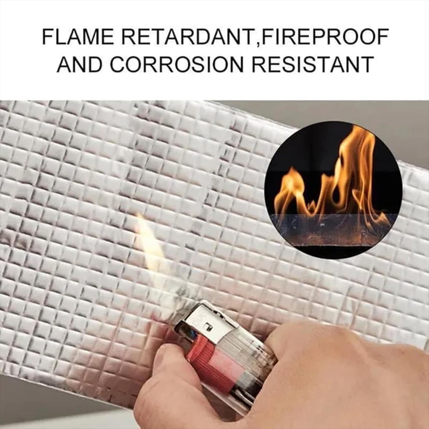 Butyl Waterproof Tape — 1.5mm Thick Aluminum Foil Repair Patch, UV-Resistant Pipe Sealing Tape