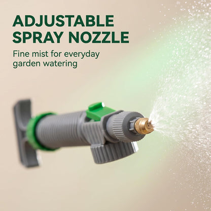 2Pcs Handheld Sprayer - High Pressure Air Pump Manual Sprayer with Adjustable Nozzle