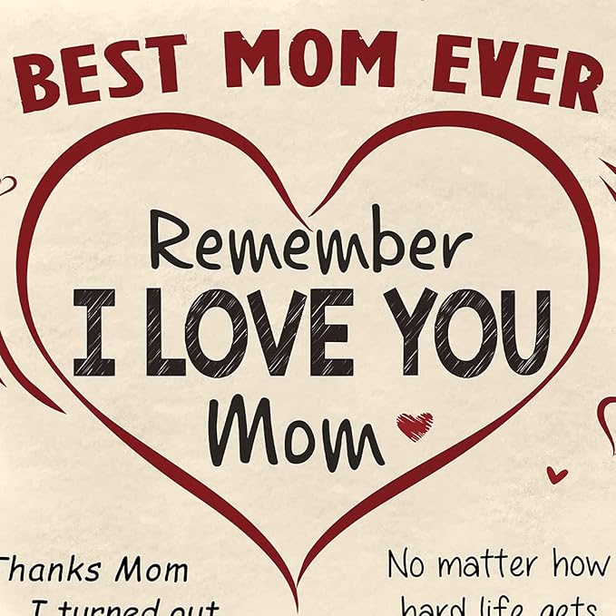 59"x39" Blanket Gifts for Mom I Love You Best Mom from Daughter & Son Ideal Gift