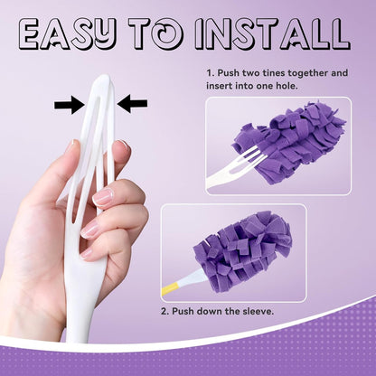 Fleece & Microfiber Rotating Cleaning Duster