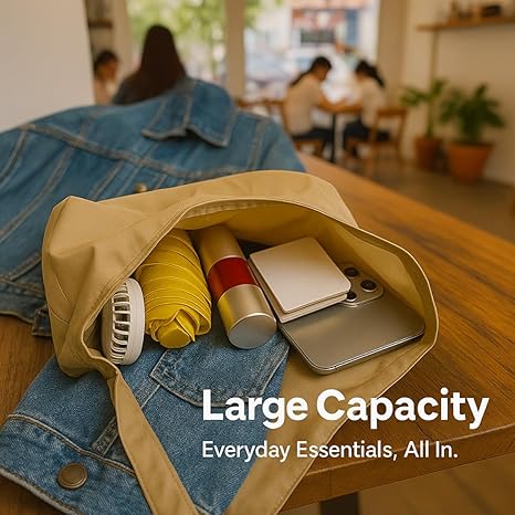 Foldable Keychain Tote Bag, Expandable Leather Mini Bag with Key Ring
