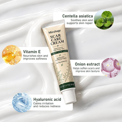 Botanical Scar Care Cream, Daily Care for Scar-Prone Skin