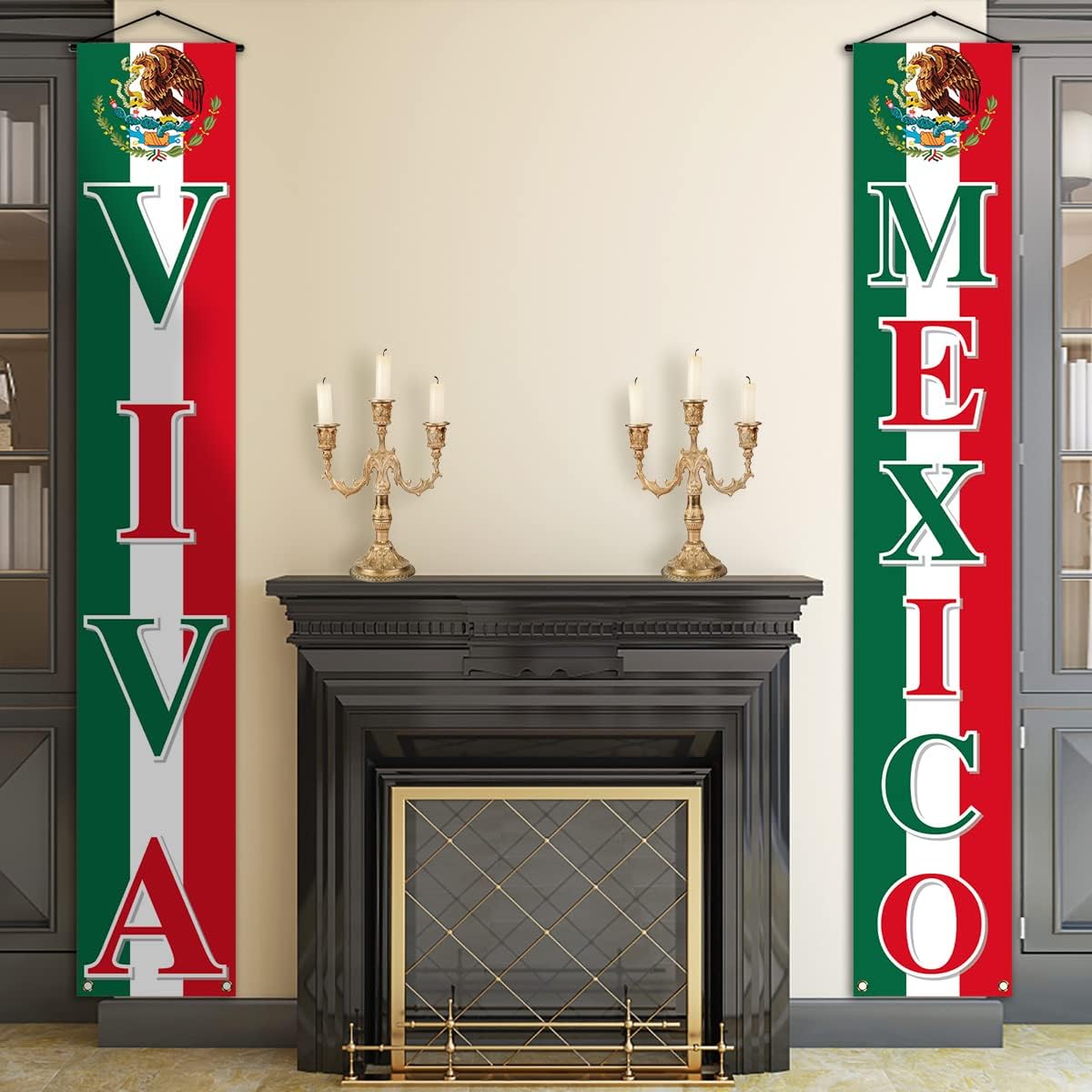 Viva Mexico Front Door Banner Mexican Independence Day Decoration September 16th