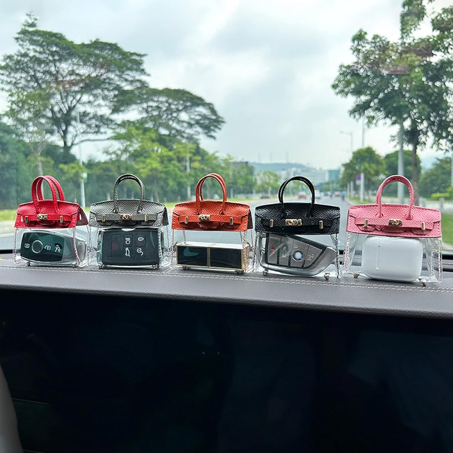 Elegant Handbag-Like Key Fob Case & Small Wallet