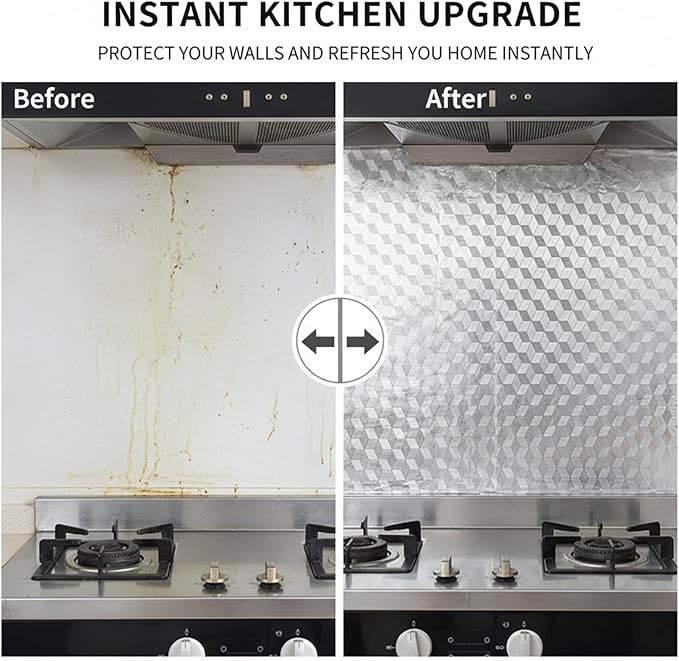 Peel and Stick Wallpaper, Waterproof Contact Paper for Kitchen Countertops Cabinets,  Easy Clean