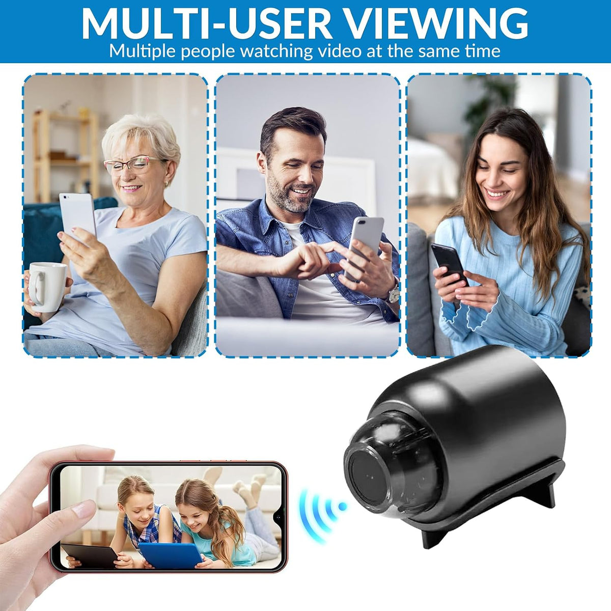 X5 Wireless Camera Hidden Cameras, Mini Nanny Cam Smart Home