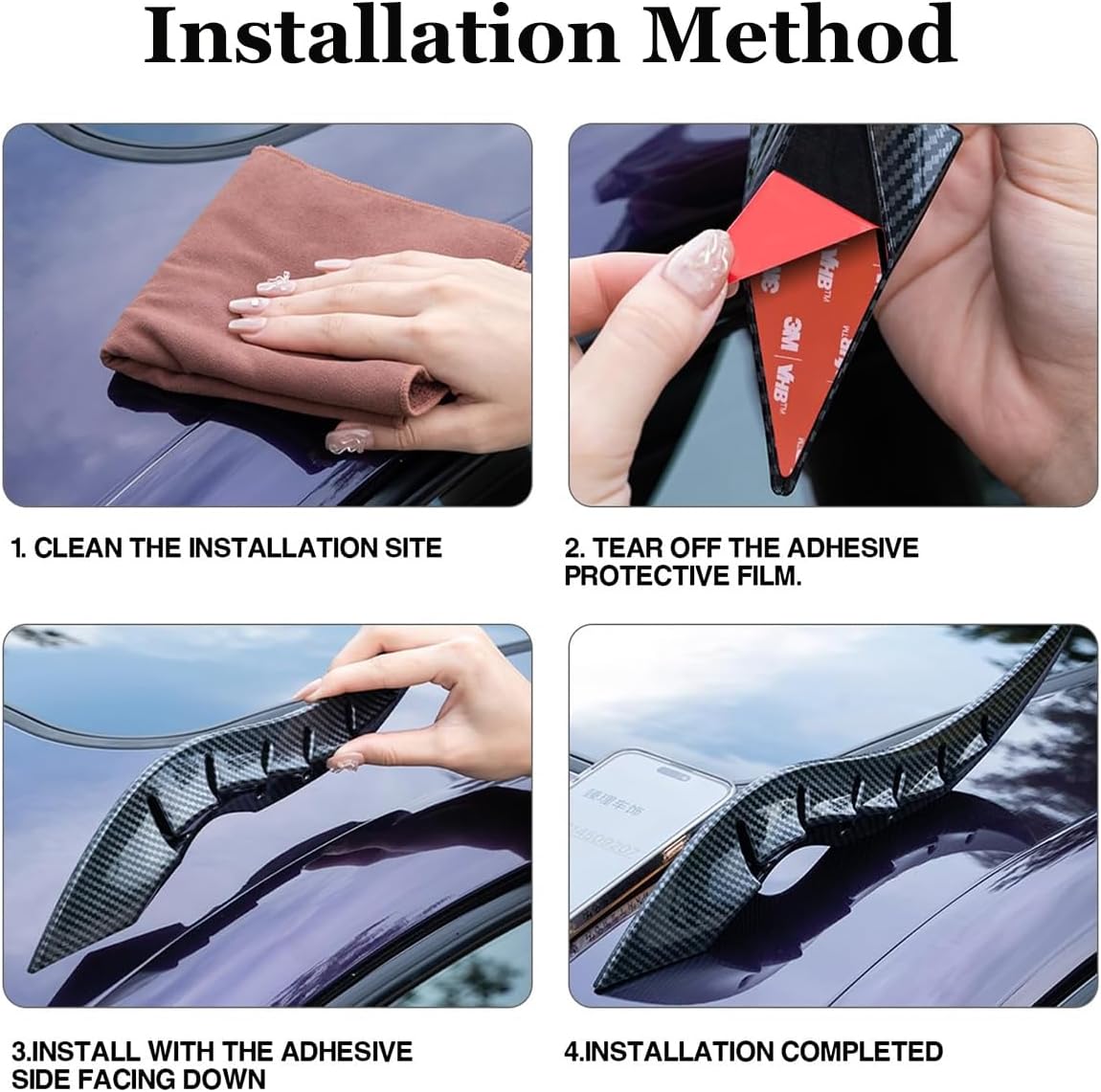 1 Pair Car Roof Dragon Horns Modification