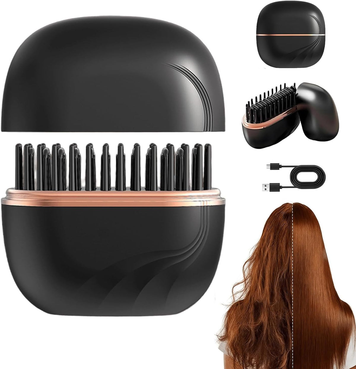 Mini Hair Straightener – Fast Heating Hot Comb