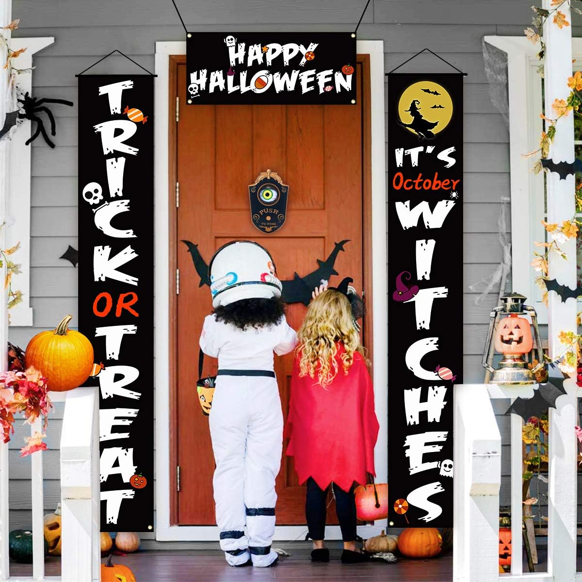 Halloween Doorbell, Haunted Doorbell Animated Eyeball with Spooky Sounds