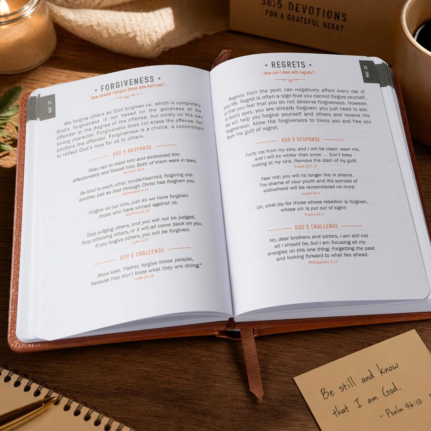 One Minute WITH GOD for men, 365 Days of Daily Prayer Brown Book