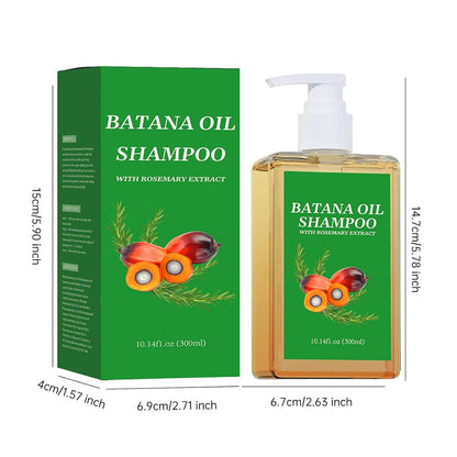 Batana Oil Shampoo, Rosemary Oil Shampoo with Rosemary Extract, Suitable for Men & Women