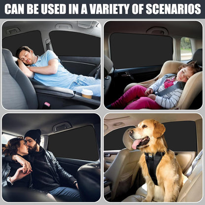 Car Privacy Curtains, Full Blackout Car Window Shades