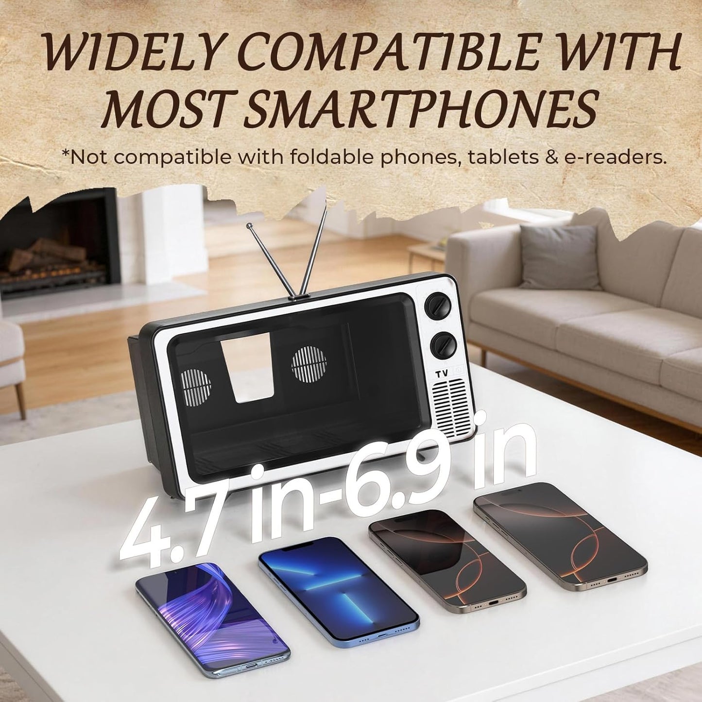12" Screen Magnifier for Cell Phone, 3D HD Phone Screen Magnifier