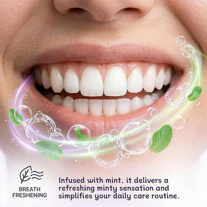 42 Strips Purple Teeth Whitening Strips - Fast Dissolving Teeth Whitening Strips, Tooth Stain Treatment, Portable