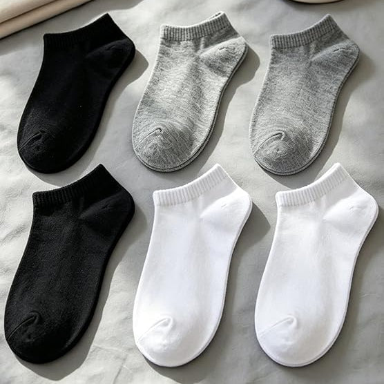 10 Pairs Low Cut Socks Portable Stretchy Cotton Blend Socks