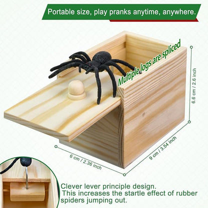 Spider Prank Box Gag Gift, Funny Surprise Gift Box Christmas White Elephant Gifts