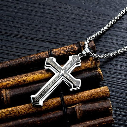 Saint St. Benedict Jesus Cross Pendant Necklace Men And Women Religious Christian Catholic Amulet Stainless Steel Jewelry