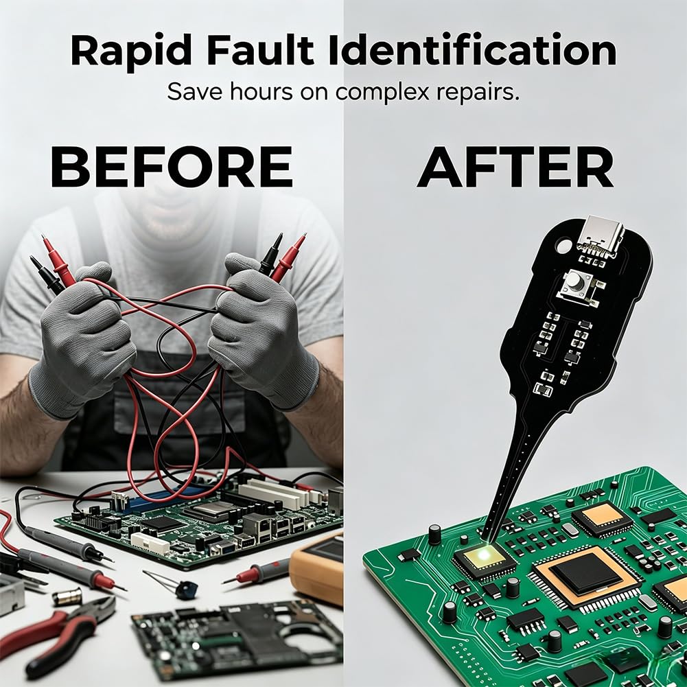 2PCS Type-C Capacitance and Inductance Tester