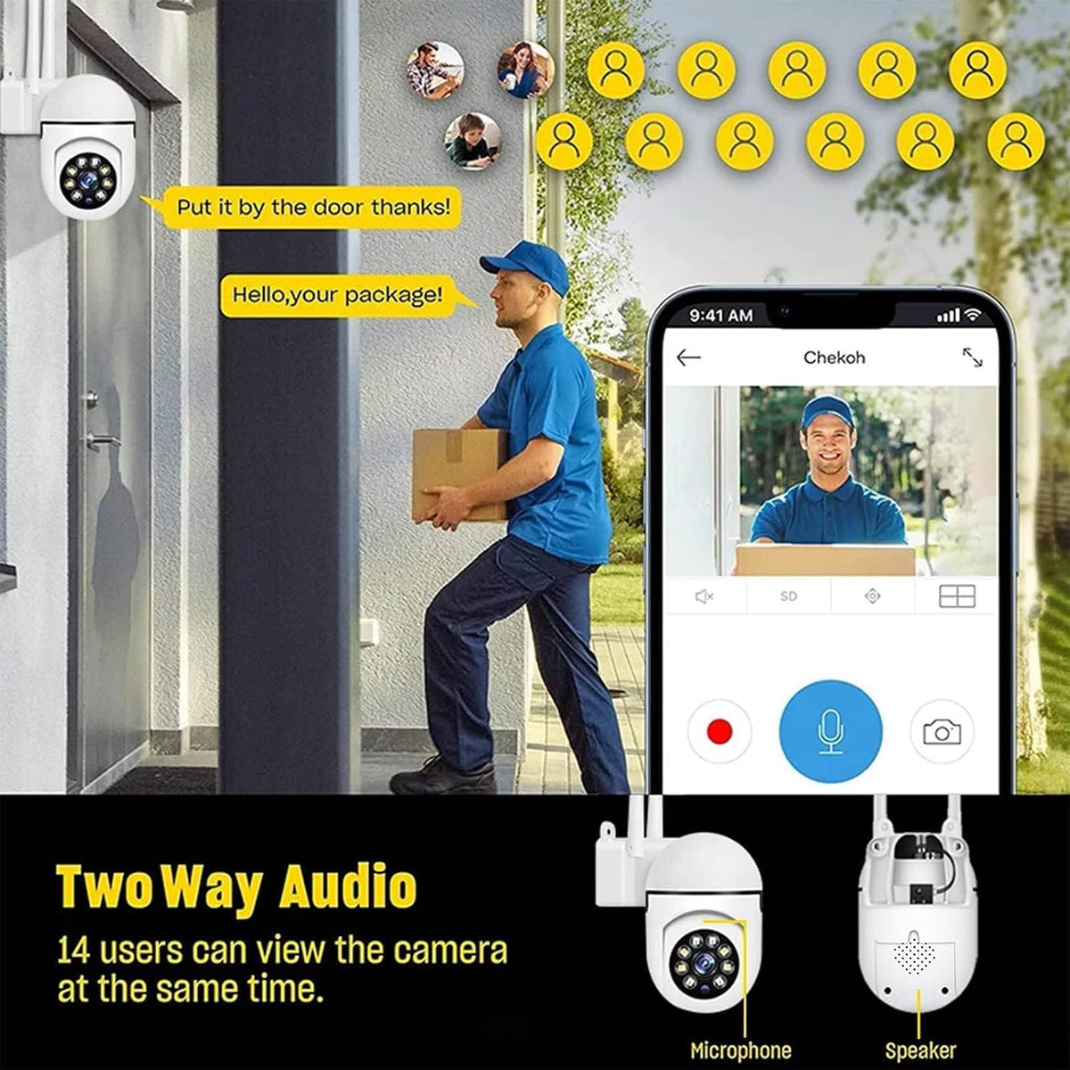 3MP Wired-Wireless Wi-Fi Home Surveillance Camera