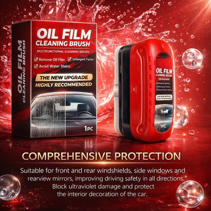 Automotive Oil Film Cleaning Brush for Windshield Car Glass Oil Film Remover with Hydrophobic Coating