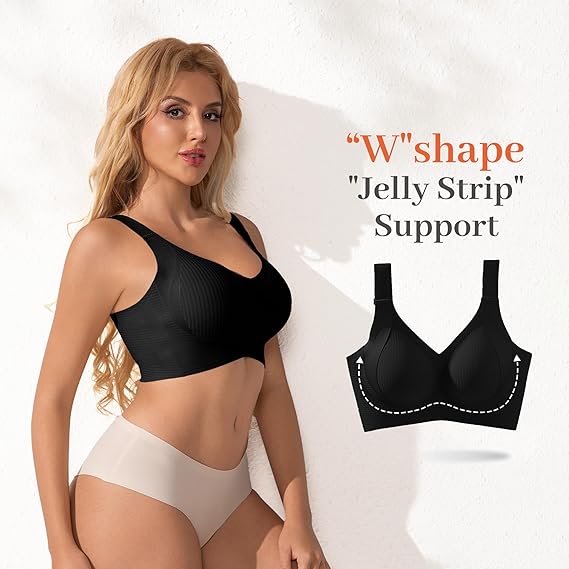Womens Seamless Wireless Supportive Bras Push Up