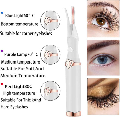 Heated Eyelash Curler, Mini Electric Eyelash Curler