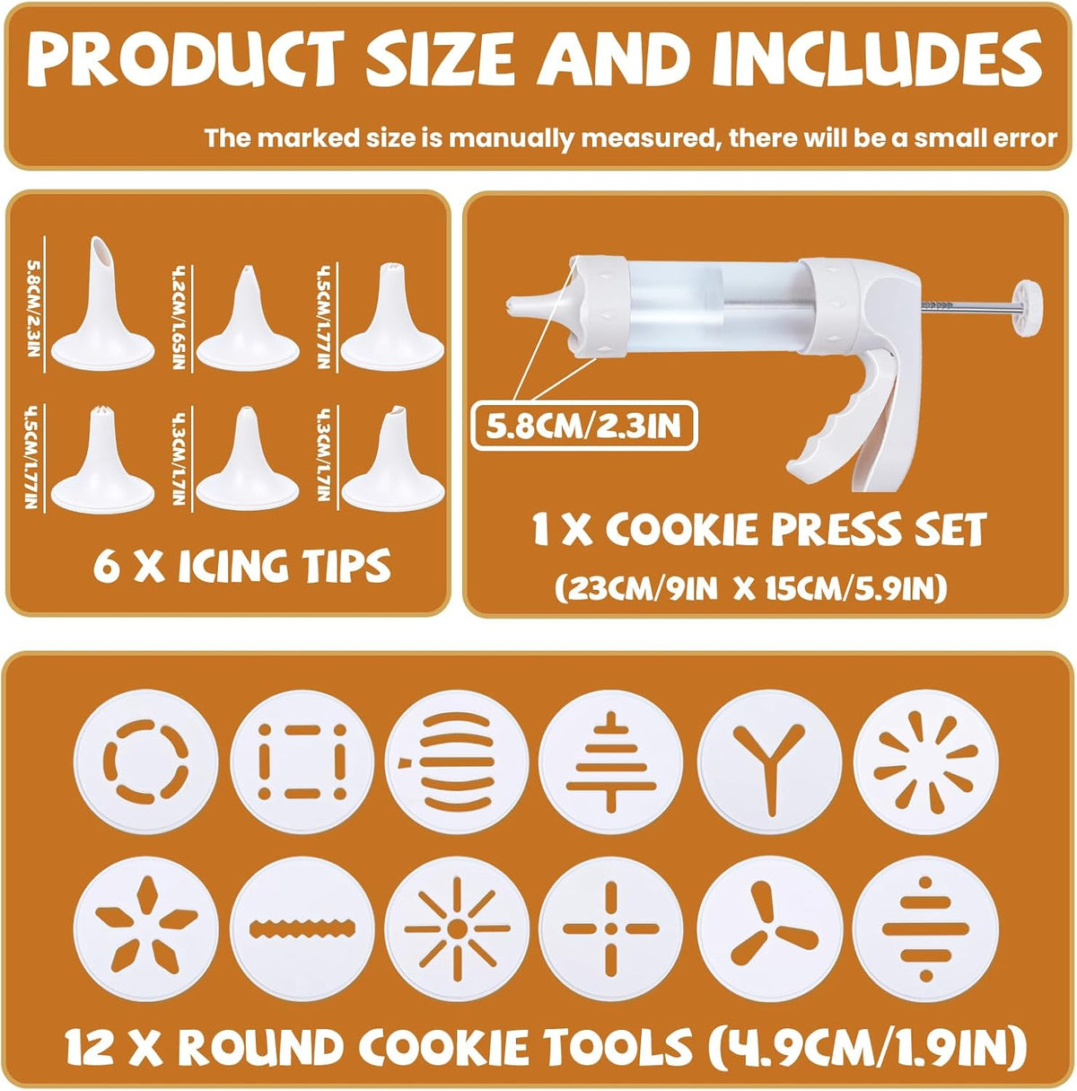 Cookie Press Kit, Spritz Cookie Press, Cookies Maker