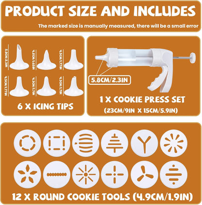 Cookie Press Kit, Spritz Cookie Press, Cookies Maker