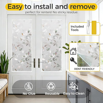 Window Privacy Film Decorative for Front Door