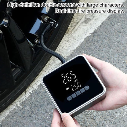 Tire Inflator - Electric Air Compressor for Car,Automatic Handheld Inflator with Real Time Screen Display