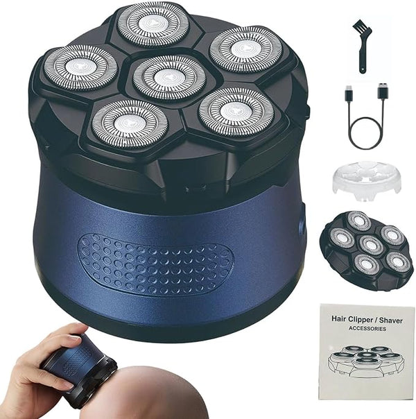 New Bald Head Shaver LED Display Waterproof Rechargeable Long Battery