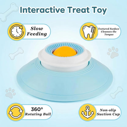 Dog Lick Toy, Slow Feeder & Anxiety Relief Licking Mat for Dogs and Cats, Non-Slip Suction Cup