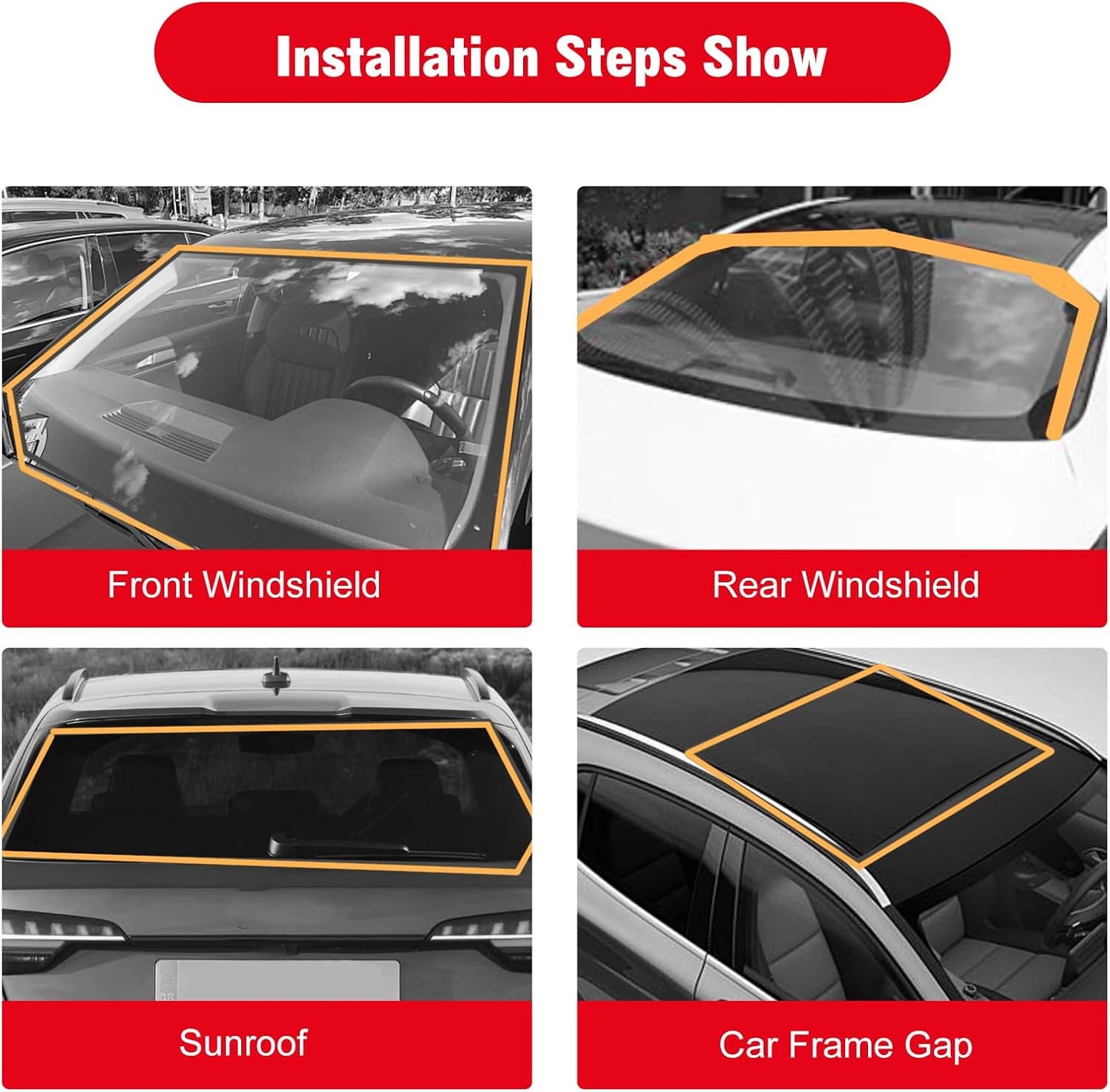 9.8 Ft T Shape Sunroof Sealing Strip Windshield Rubber Seal Car