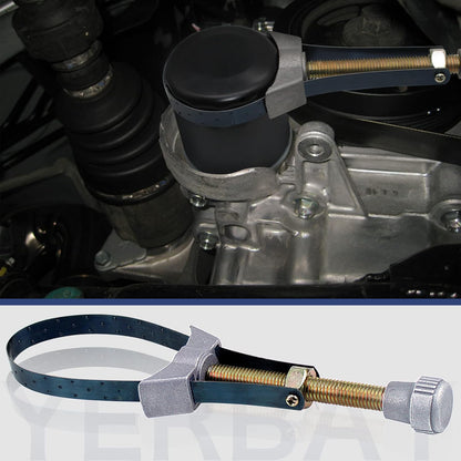 Oil Filter Strap Wrench Removal Tool – Auto Car Adjustable 60–120mm Diameter