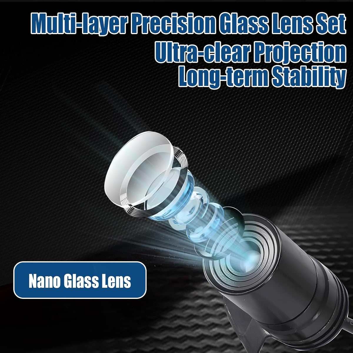 2Pcs Angel Wing Light Projectors for Motorcycles